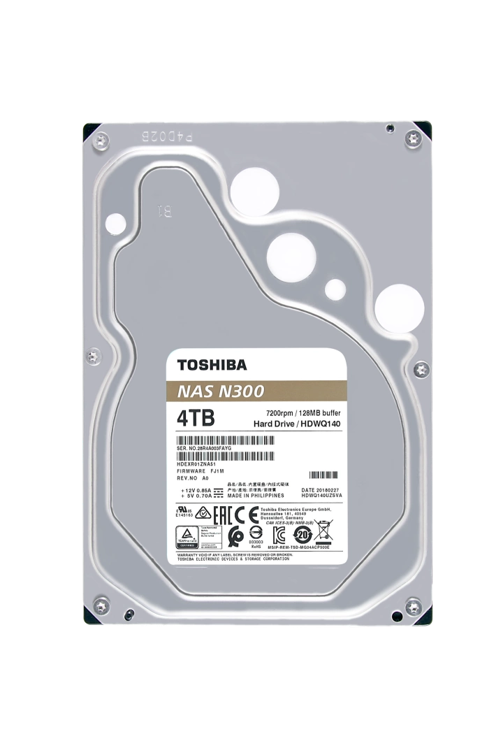 Toshiba N300 4TB NAS Internal Hard Drive 7200 RPM SATA 6Gb/s 128 MB Cache 3.5inch - HDWQ140XZSTA #3