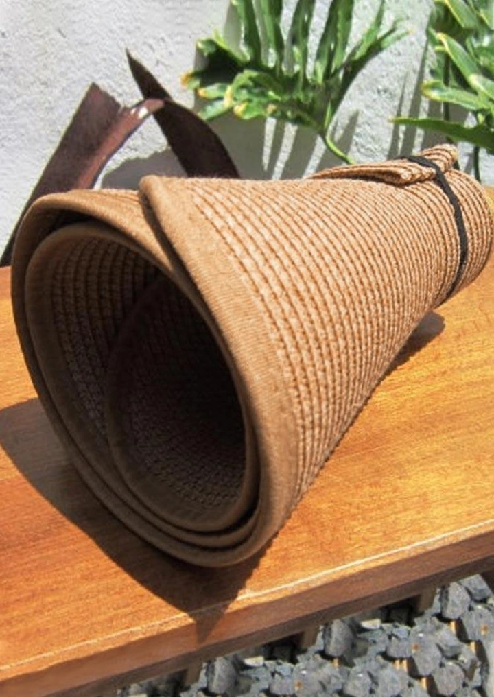 Summer Hollow Out Sun Visor Rolled Up Straw Hat #6