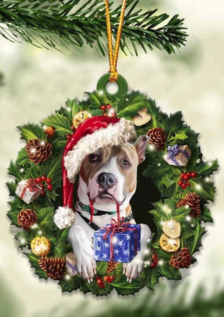 クリスマス帽子犬の装飾ペンダント飾り #5