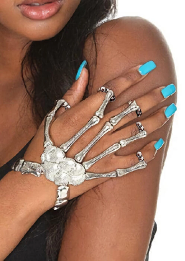Halloween Skull Skeleton Hand Bracelet #1