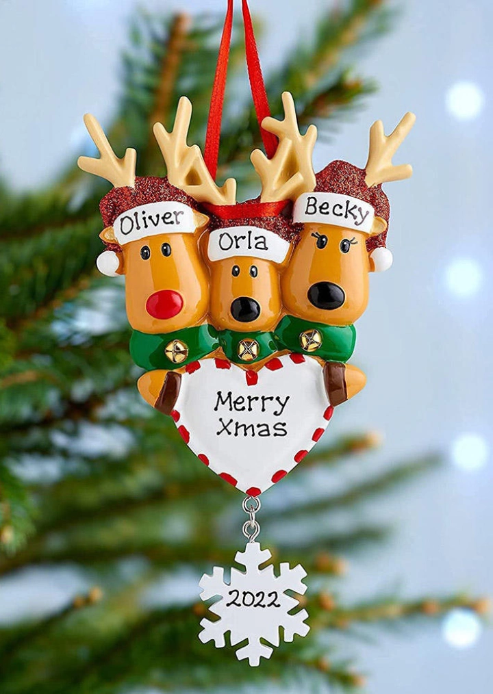 Funny Christmas Reindeer Ornament Decoration Ornament #2