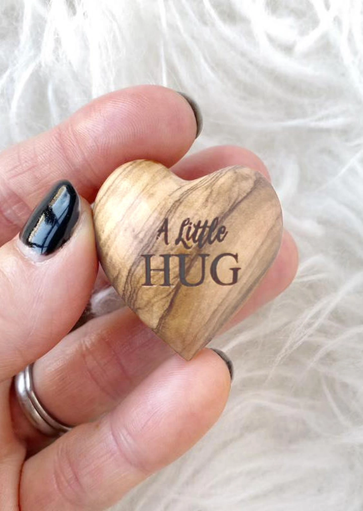 A Little Hug Wooden Heart Gift #2