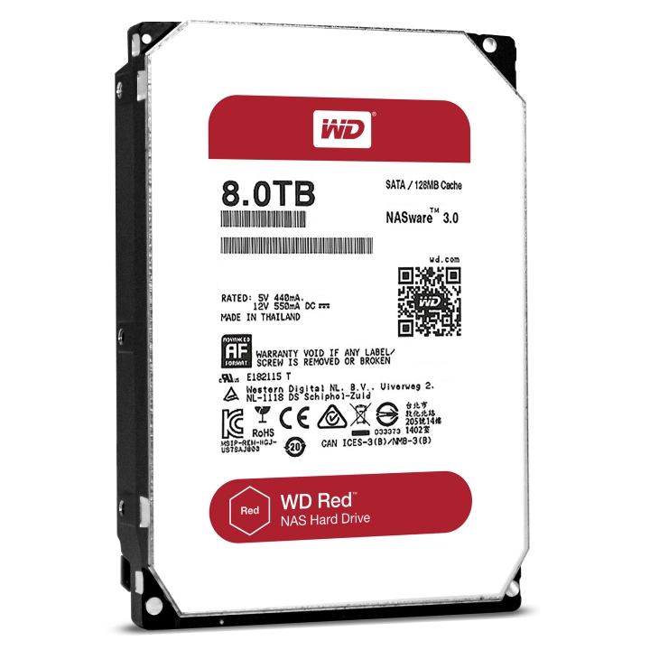 WD Red 8TB NAS Hard Disk Drive - 5400 RPM Class SATA 6Gb/s 128MB Cache 3.5 Inch - WD80EFZX #5