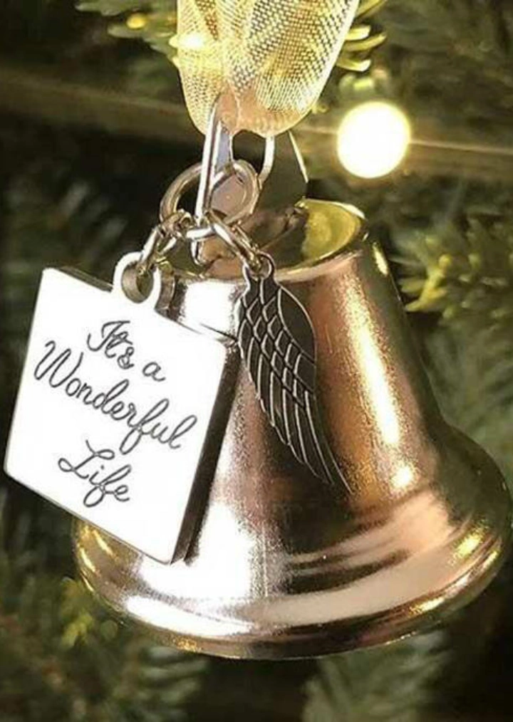 Se on ihana elämä siipi Bell joulukuusi roikkuu koriste #2