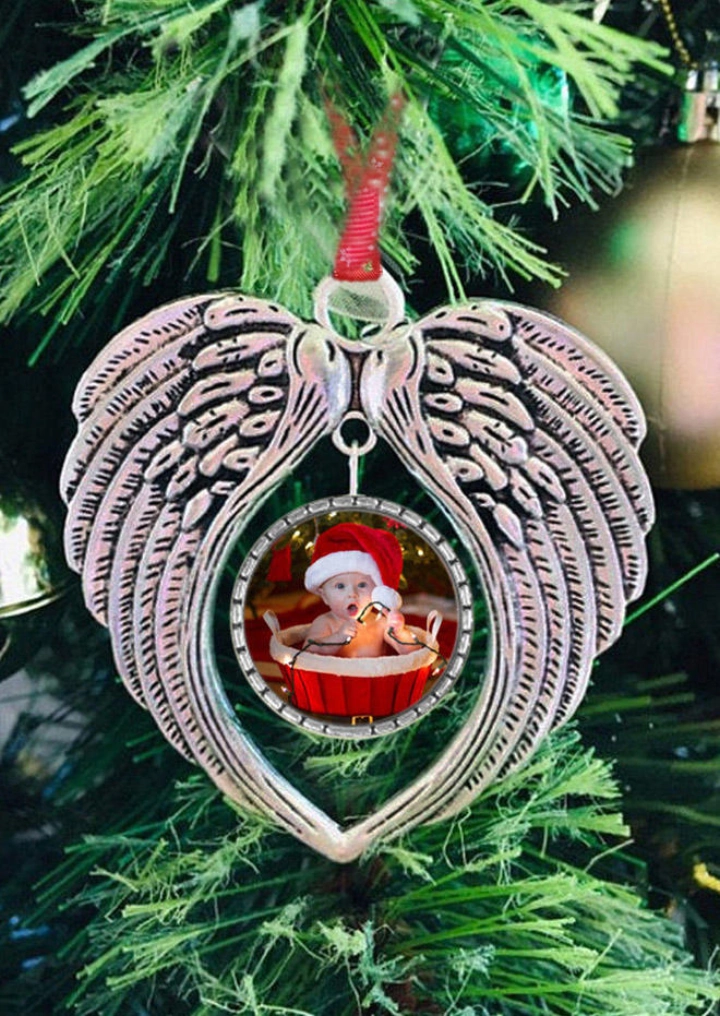 Weihnachten Foto Medaillon Hängen Ornament #2