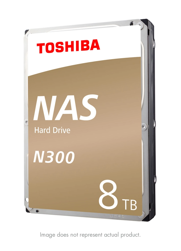 Toshiba N300 8TB NAS Internal Hard Drive 7200 RPM SATA 6Gb/s 128 MB Cache 3.5inch - HDWN180XZSTA #1