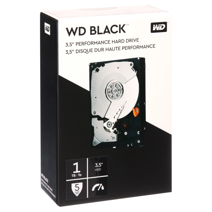 WD Black 1TB Performance Desktop Hard Drive - 7200 RPM Class, SATA 6 Gb/s, 64 MB Cache, 3.5