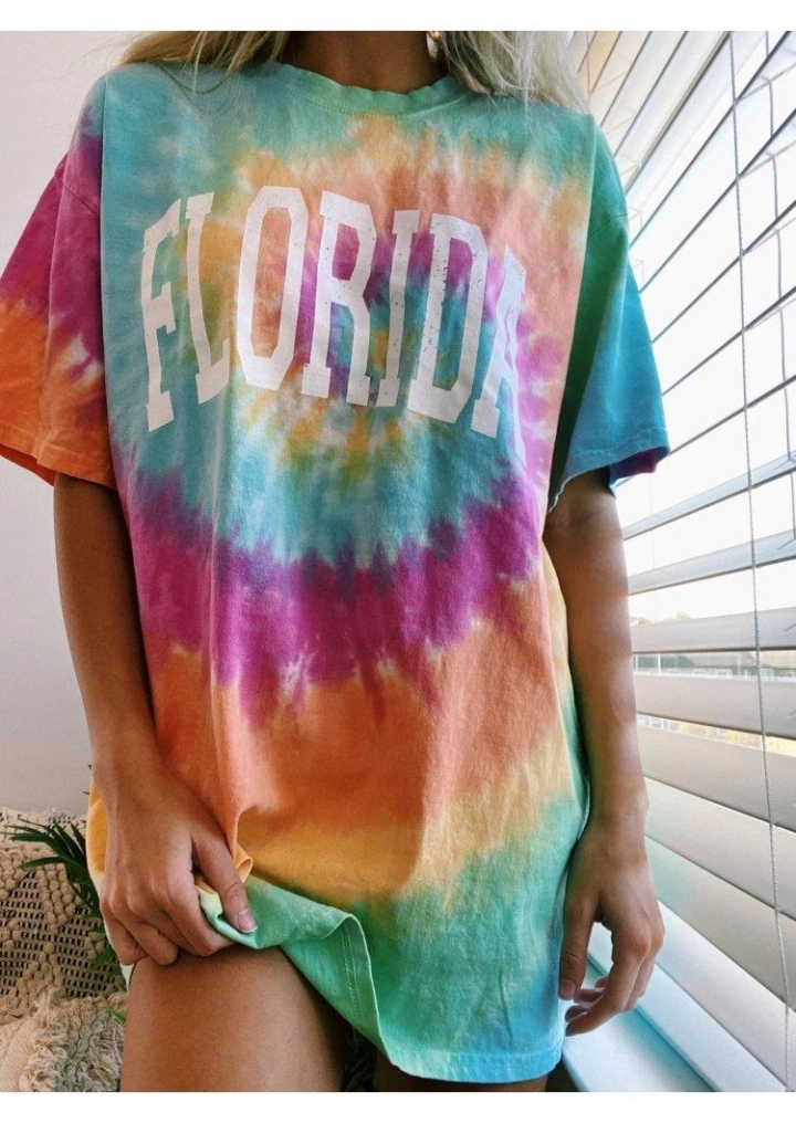 Florida Tie Dye T-Shirt T #1