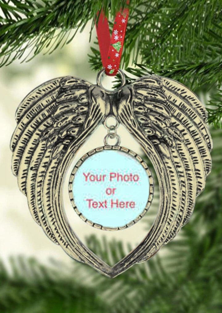 Weihnachten Foto Medaillon Hängen Ornament #4