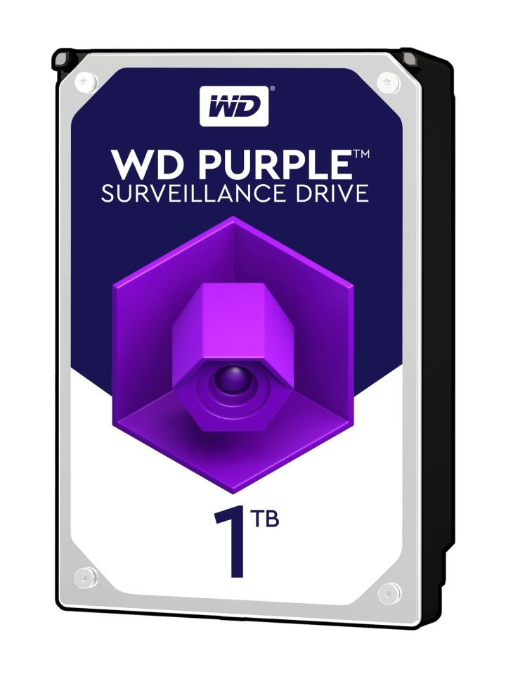 WD Purple 1TB Surveillance Hard Disk Drive - 5400 RPM Class SATA 6 Gb/s 64MB Cache 3.5 Inch - WD10PURZ #1