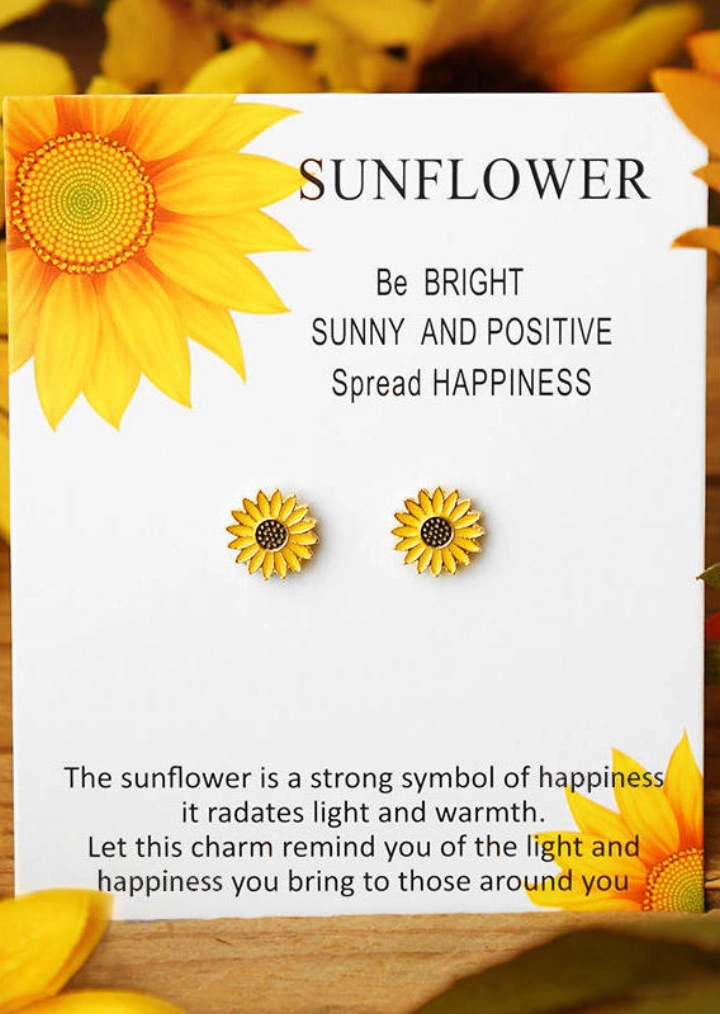 Sunflower Metalliseos Korvakoruja-Keltainen #1