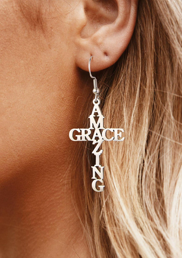 Amazing Grace Faith Hook Earrings #4