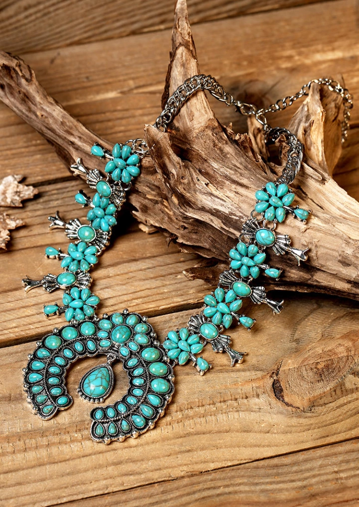 Western Bohemian Turquoise Necklace #1