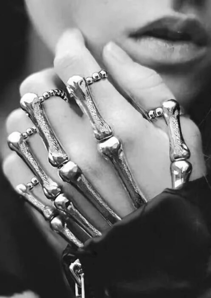 Halloween Skull Skeleton Hand Bracelet #4
